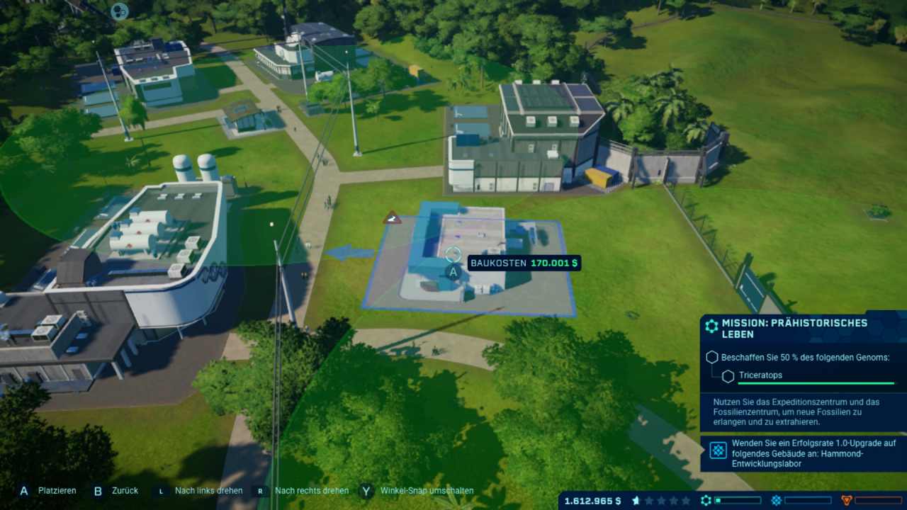 [05/11/2020] Der Fokus in Jurassic Park Evolution liegt nicht unbedingt auf dem Parkbau. Die Management-Aspekte des Titels sind eher rudimentär, im Mittelpunkt steht vielmehr die Saurierzucht und -Pflege.
