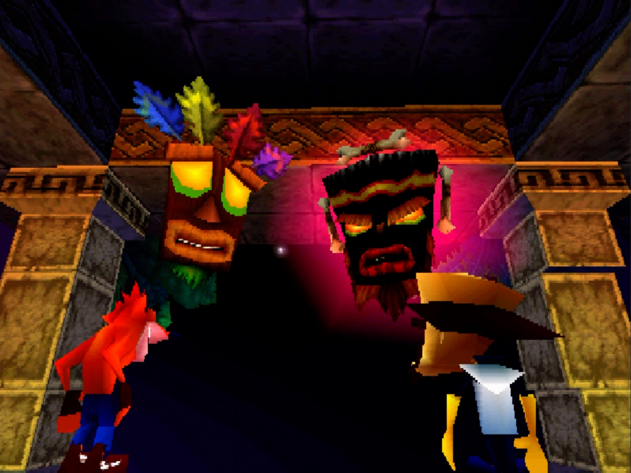 [04/12/2020] Die Story im Abenteuer-Modus von Crash Bash ist wirklich nicht der Rede wert. Es gibt lediglich eine Cutscene zu Beginn und am Ende des Spiels.