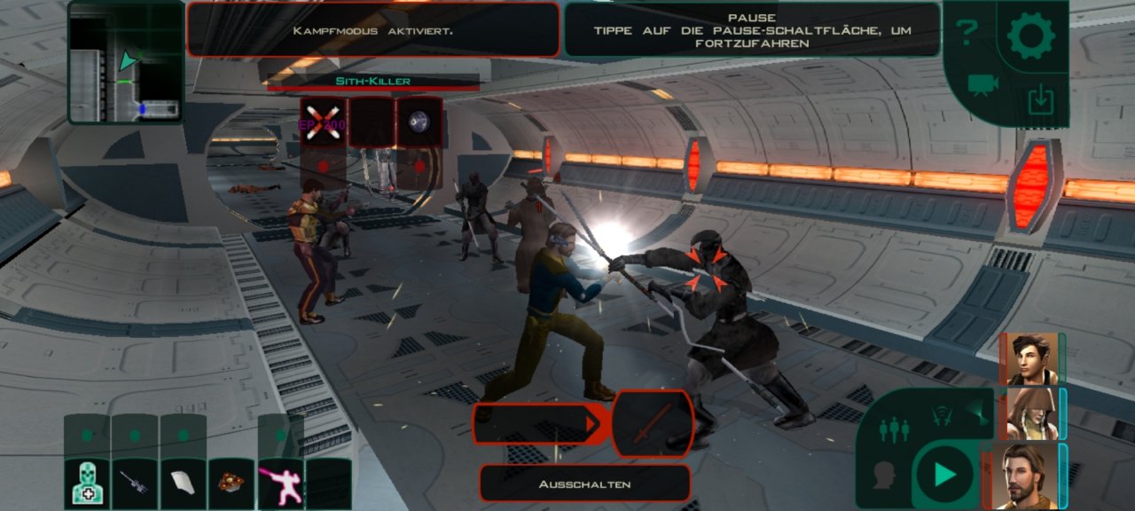 [29/01/2021] Das Interface in KotOR 2 wurde hier und da umgestellt, die Funktionen haben sich aber kaum geändert.