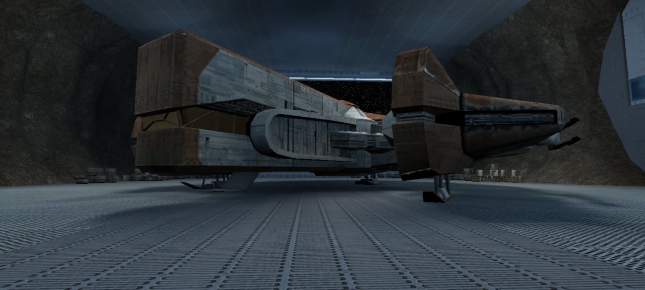 [29/01/2021] Neue Helden, altes Schiff: Die Eben Hawk dient uns auch in KotOR 2 als mobiles Zuhause.