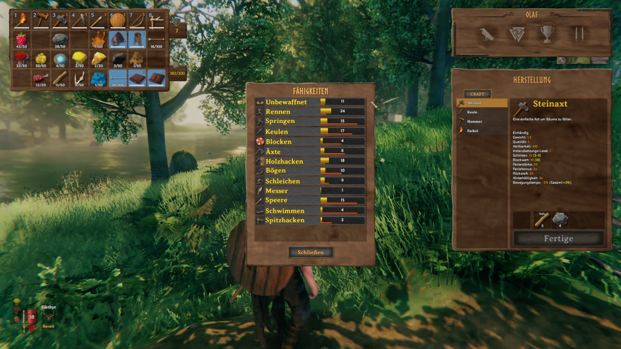 [11/02/2021] Euer Spielcharakter hat diverse Skills und Werte, die sich mit der Zeit verbessern. Ein tiefgreifendes RPG-System gibt es aber nicht.