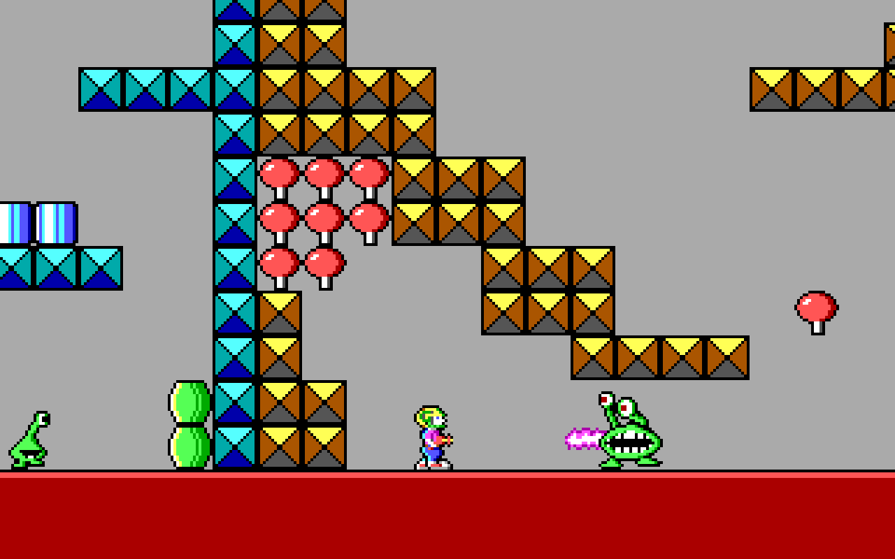 [18/02/2021] In Commander Keen 1: Marooned on Mars (1990) kämpft ihr unter anderem gegen ein- und zweiäugige Aliens. Witzig: Im Laufe des Abenteuers wird immer wieder Keens Großvater referenziert: William J. Blazkowicz – der spätere Held aus id Softwares Wolfenstein 3D.