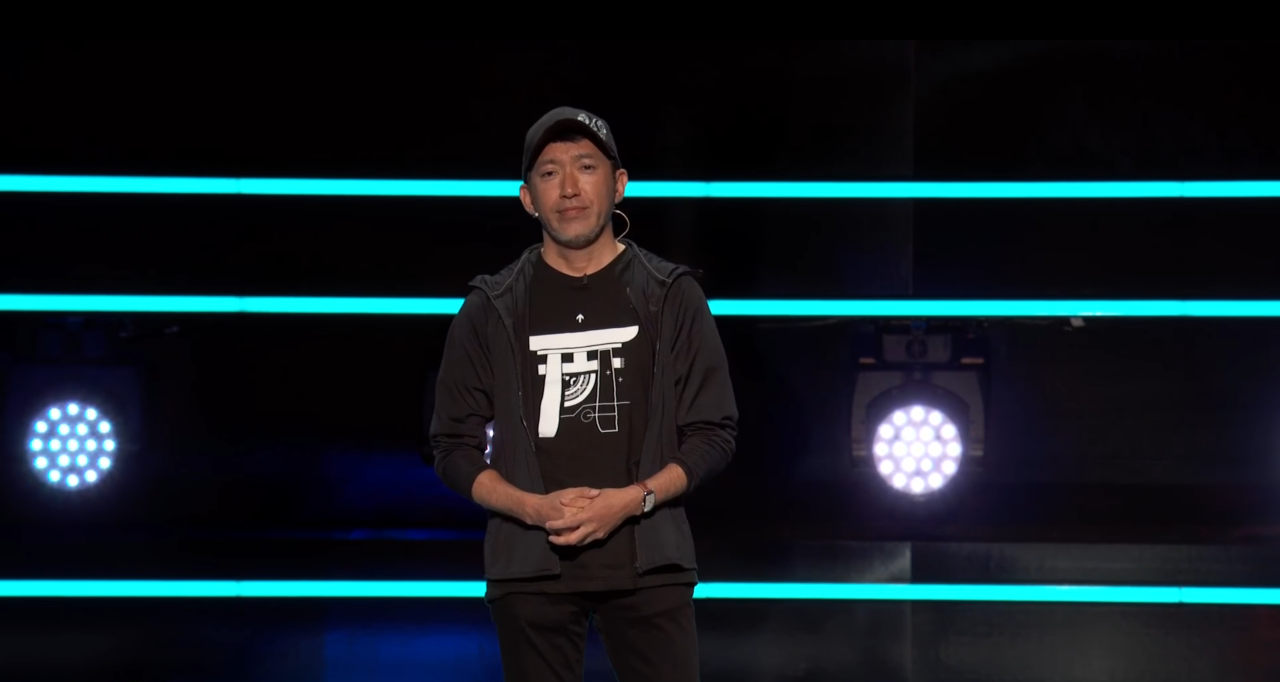 [09/02/2021] Immer noch gut in Form: Shinji Mikami auf der E3-Presskonferenz von Bethesda im Jahr 2019.