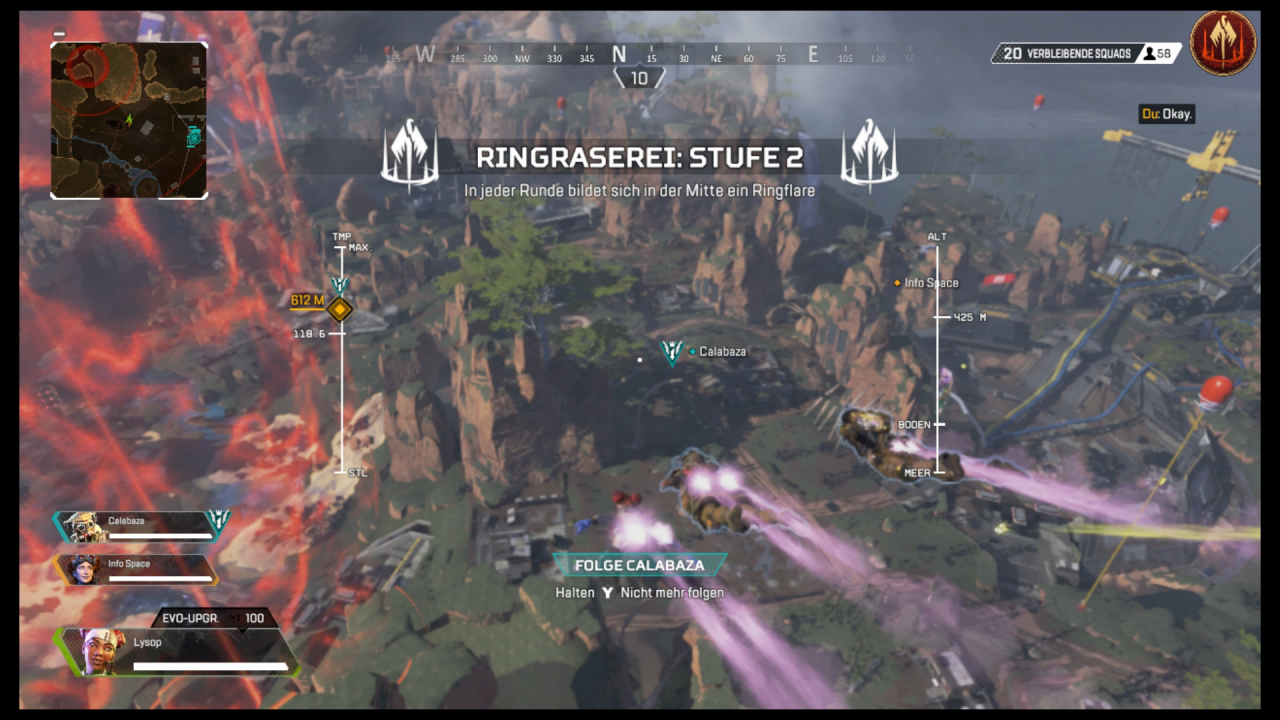 [16/03/2021] Kein Höhenflug: Auch beim Absprung ist schon erkennbar, dass die Grafik von Apex Legends auf der Switch keinen Blumentopf gewinnt.