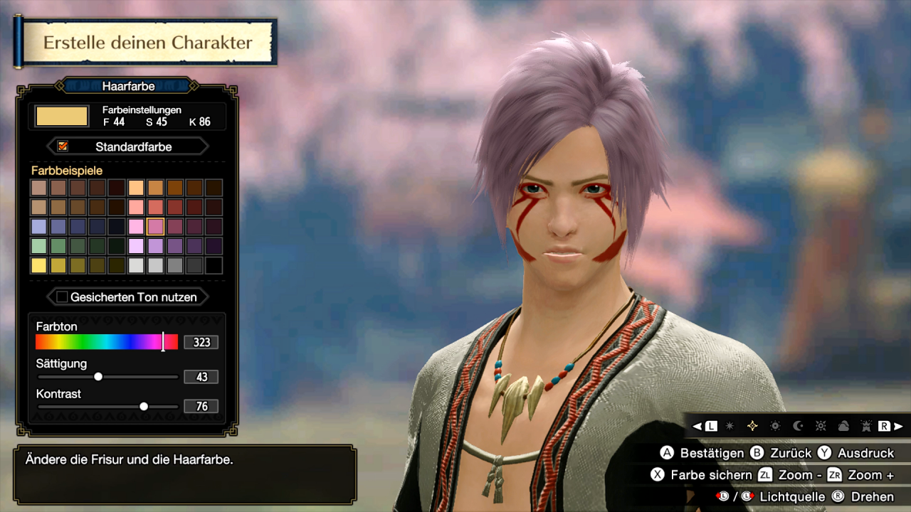 [23/03/2021] Die Charaktererstellung lässt, wie wir es bereits von Monster Hunter World kennen, nichts zu wünschen übrig!