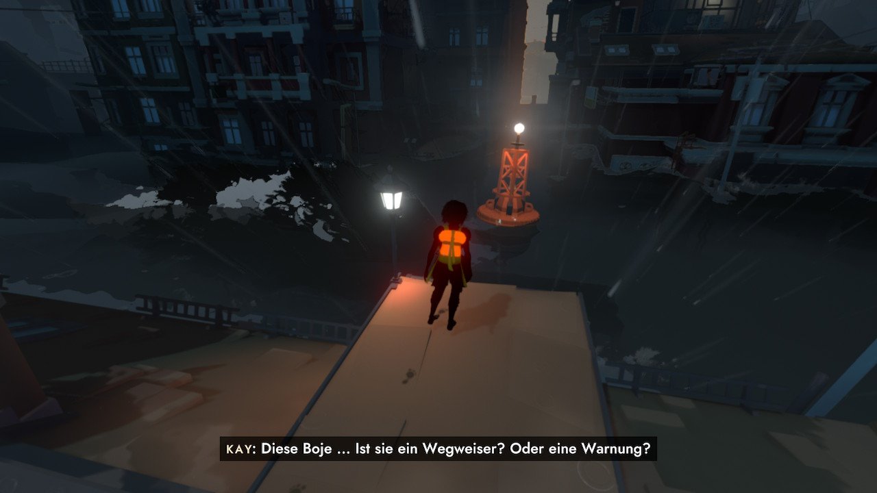[25/03/2021] Vor allem zu Beginn des Spiels werdet ihr in der überfluteten Stadt von einer bissigen Seeschlange verfolgt. Hier müsst ihr im richtigen Moment von Hausdächern zu schützenden Lichtquellen gelangen.