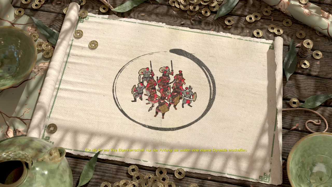 [10/03/2021] Die wenigen Cutscenes in Warlords sind eher schlicht gehalten und basieren meist einfach auf In-Engine-Szenen.
