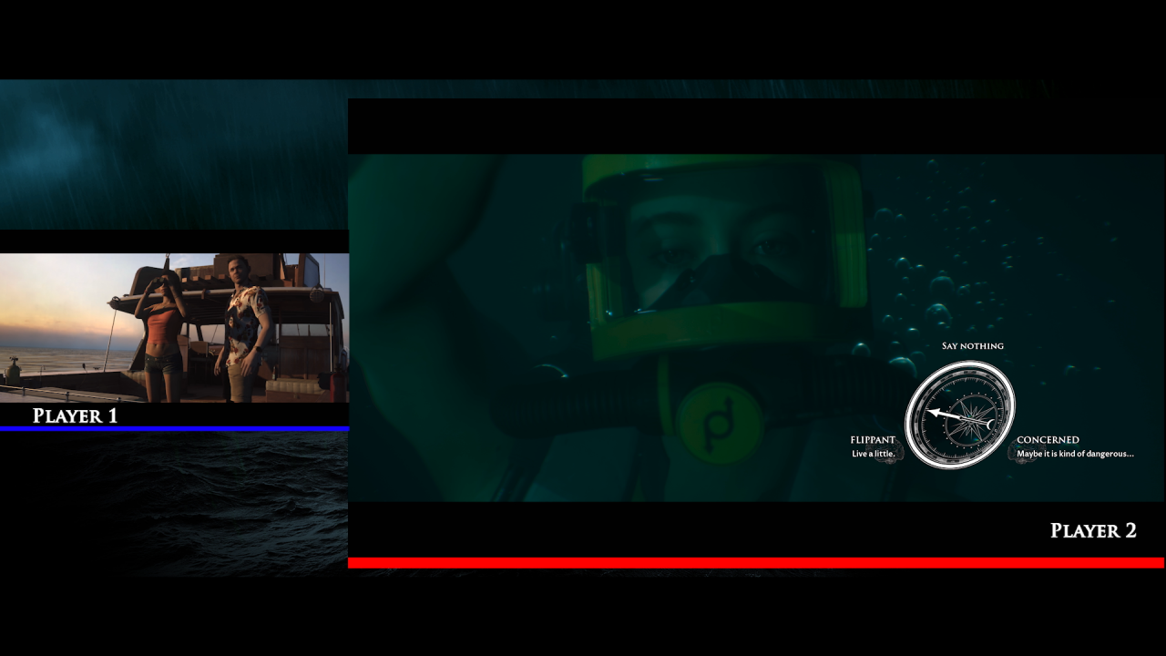 [31/03/2021] The Dark Pictures Anthology: Man of Medan von Supermassive Games aus dem Jahr 2019 ist eines der ersten interaktiven Horror-Dramen mit Online-Koop-Modus. Im offline spielbaren Movie-Night-Modus dürfen sich dagegen bis zu fünf Spieler gemeinsam gruseln.