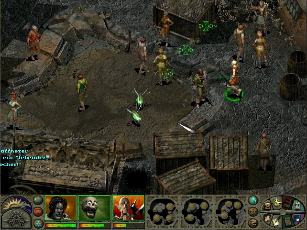 [09/04/2021] Der Marktplatz im Stock ist ein wunderbares Beispiel für die Leistungsfähigkeit der Infinity-Engine, die mühelos ein Dutzend verschiedener Charaktere darstellt. Ein Großteil der Spielwelt von Planescape: Torment wirkt erfreulich lebendig. &nbsp;