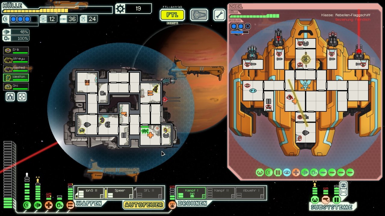 [17/05/2021] Pflichtprogramm für Sci-Fi-Fans: FTL ist ein moderner Rogue-like-Klassiker.