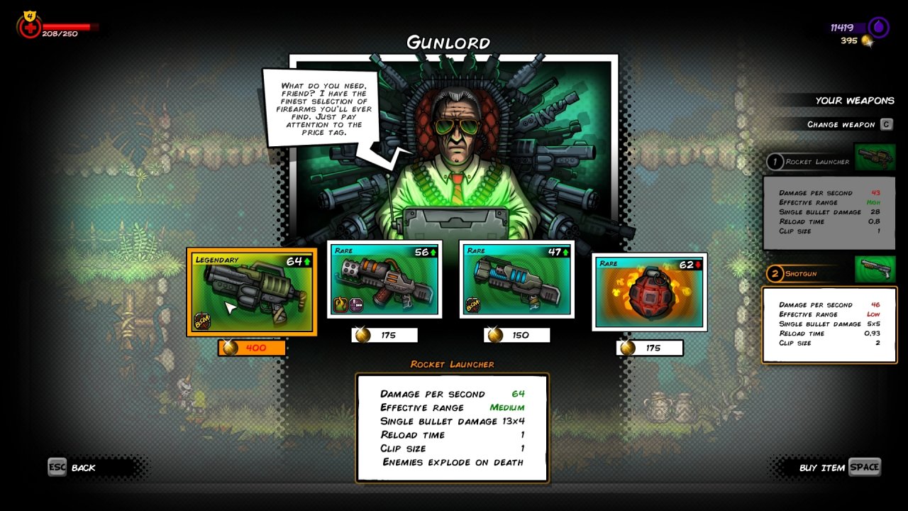 [17/05/2021] Die Waffenauswahl in Fury Unleashed kann sich sehen lassen.