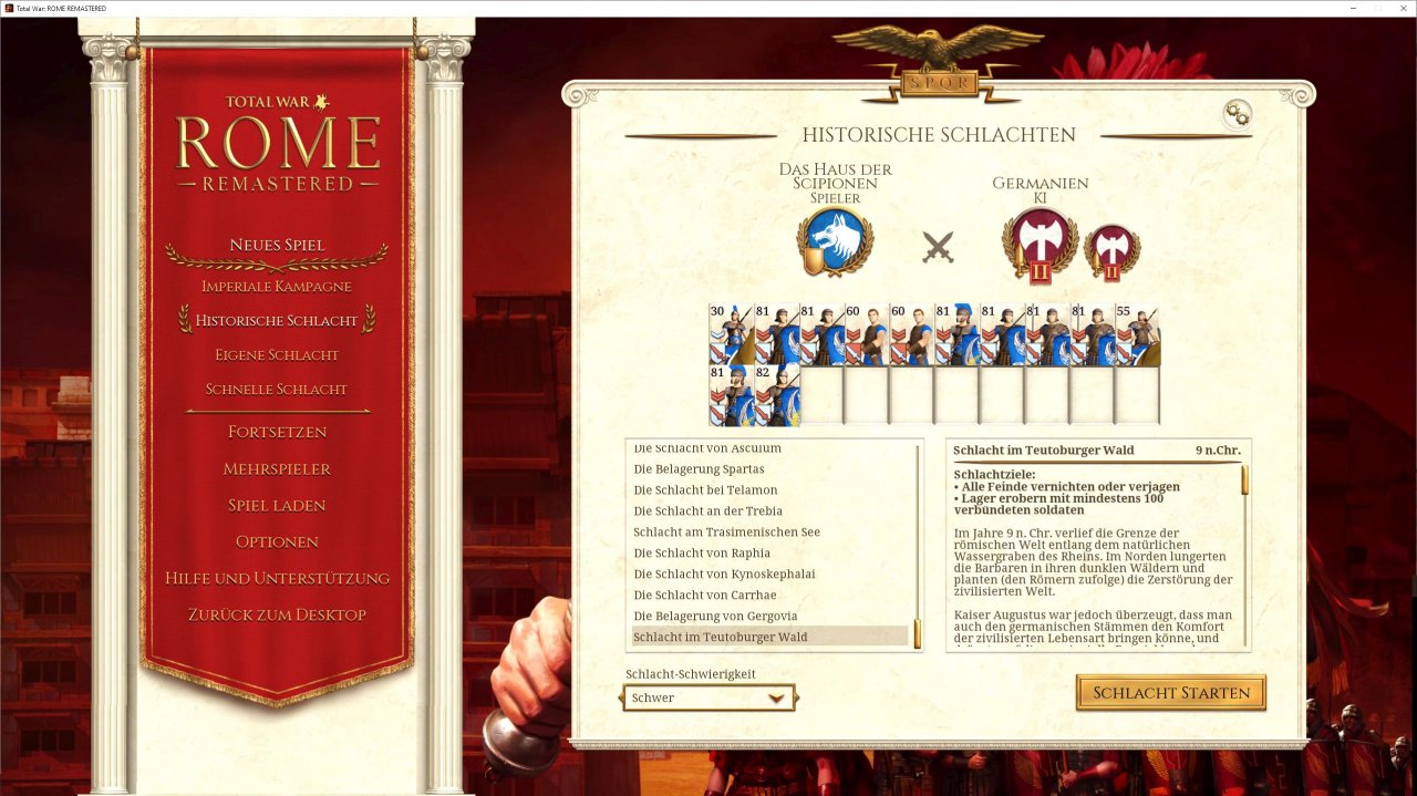 [07/05/2021] Für ein kurzes Gefecht zwischendurch stehen euch im Hauptspiel und den Erweiterungen spannende historische sowie eigene und schnelle Schlachten zur Verfügung.
