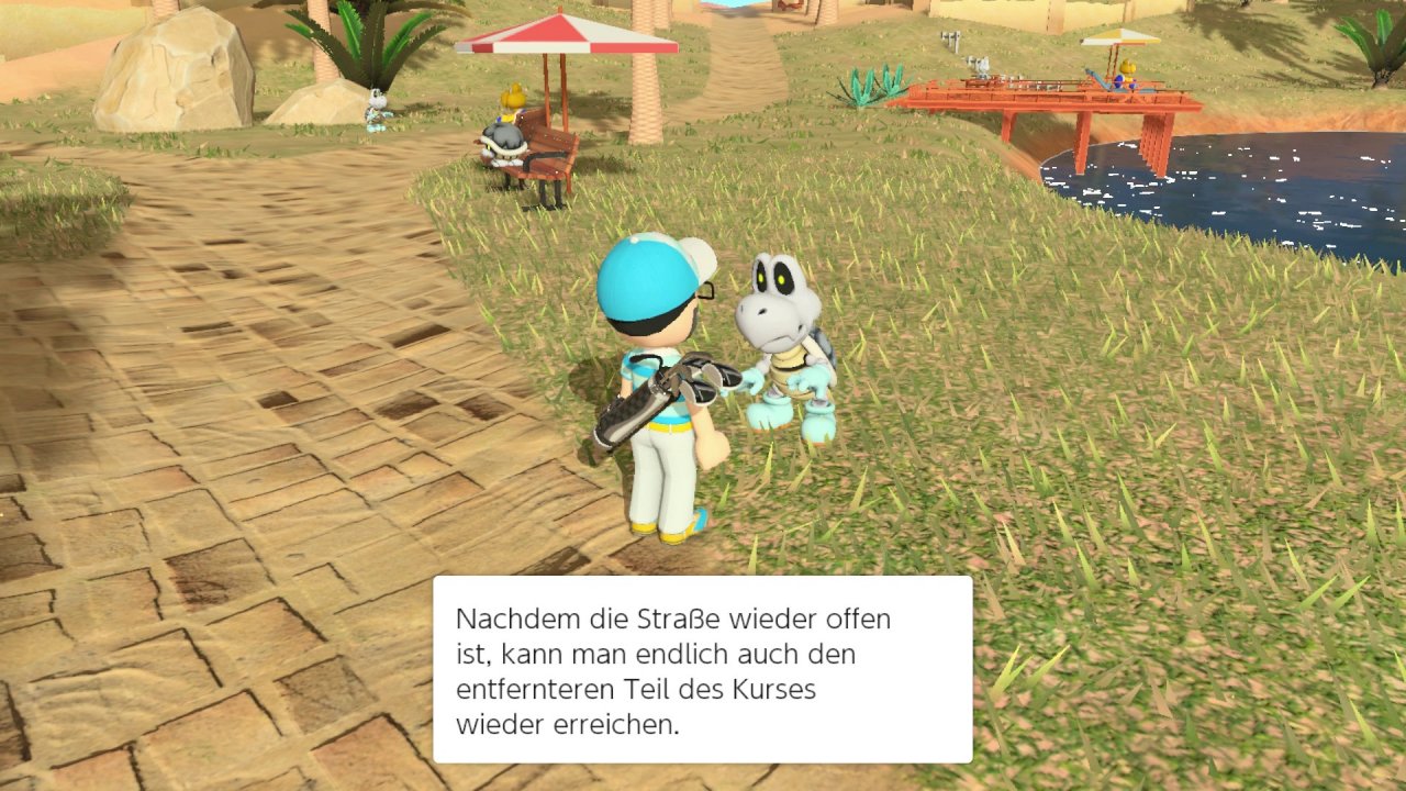 [23/06/2021] Die NPCs in den sechs kleinen Gebieten des Golf-Abenteuers haben zwar alle was zu sagen, aber leider nur selten etwas Nützliches oder Gescheites.