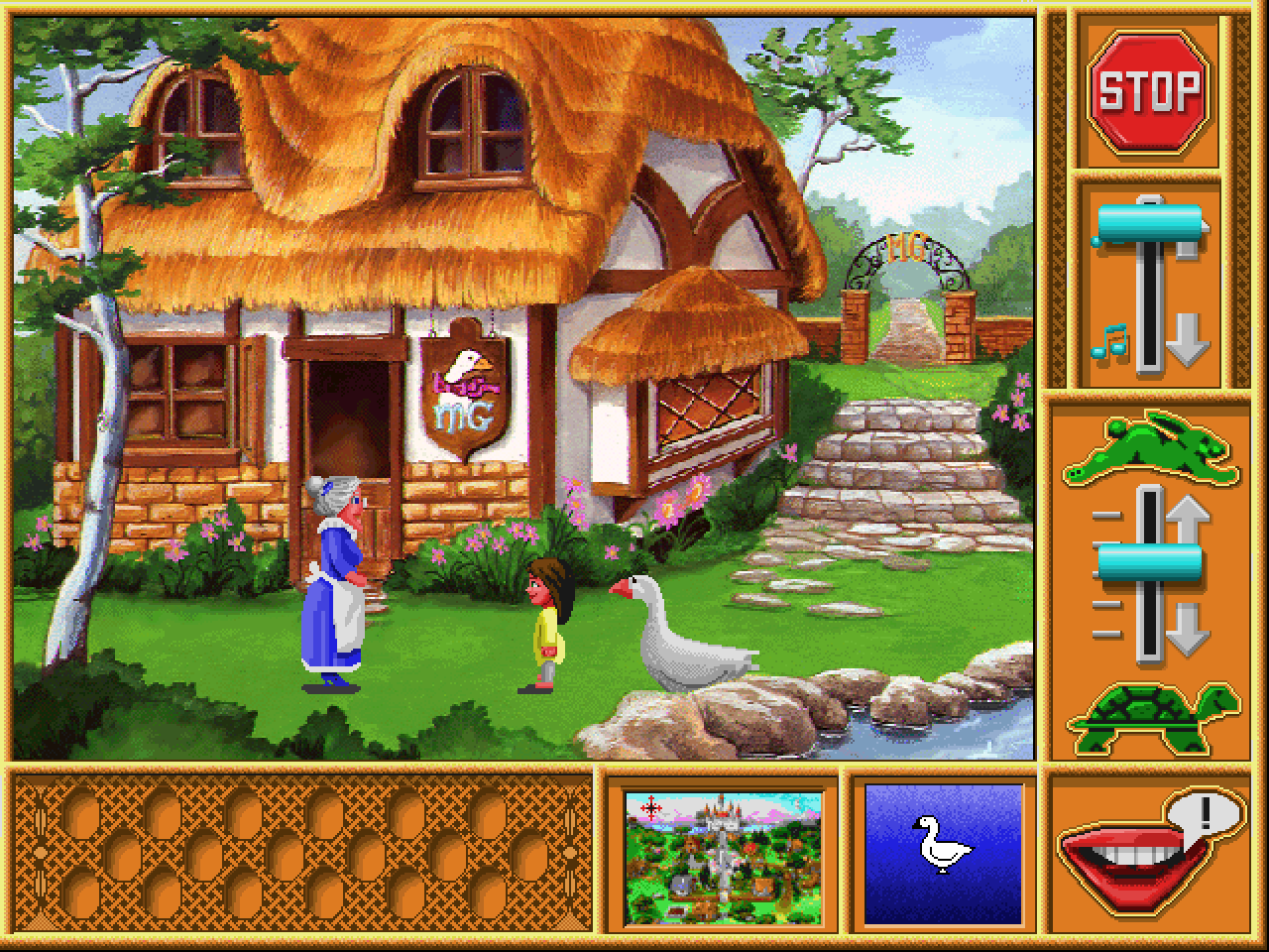 [25/06/2021] Roberta Williams’ Mixed-Up Mother Goose (1987) – hier in der Windows-Version – zählt zu den erfolgreichsten Edutainment-Titel von Sierra On-Line. Die Fortsetzung Mixed-Up Fair Tales erscheint 1991, wird aber von Lori Ann Cole und Bill Davis koordiniert. &nbsp;