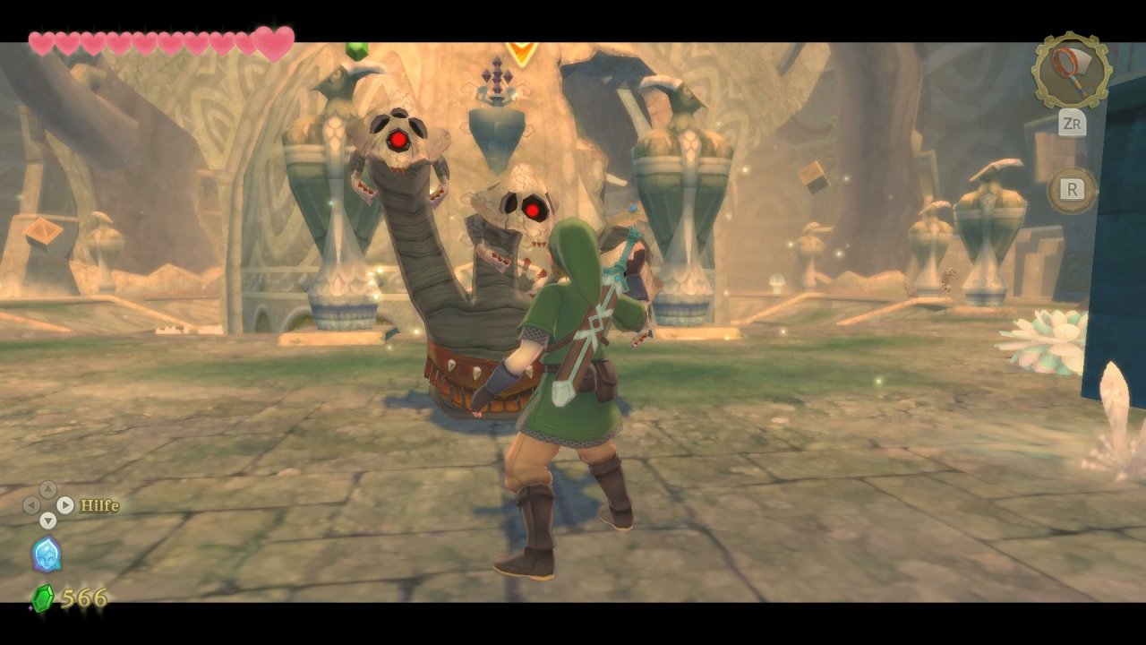 [08/07/2021] Zurück in einen bereits besuchten Dungeon? Aus dieser eigentlich interessanten Idee macht Skyward Sword nichts, der Ausflug dient nur der Spielzeitstreckung.