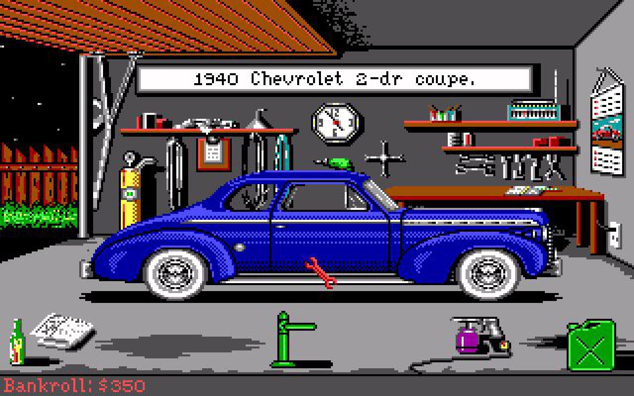 [20/08/2021] Vater des Fahrzeug-Tunings: Schon im MS-DOS-Spiel Street Rod von 1989 kann man nach Lust und Laune an seinen Boliden schrauben.