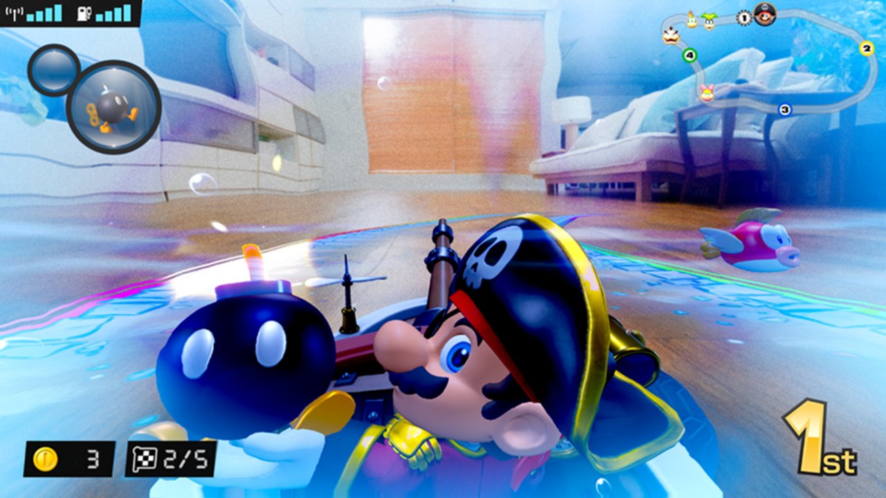 [20/08/2021] Wieder eine frische Idee von Nintendo: In Mario Kart Live: Home Circuit (2020) rast ihr mit ferngesteuerten Karts – die ihr über den Bildschirm der Switch steuert – durch eure Wohnung.