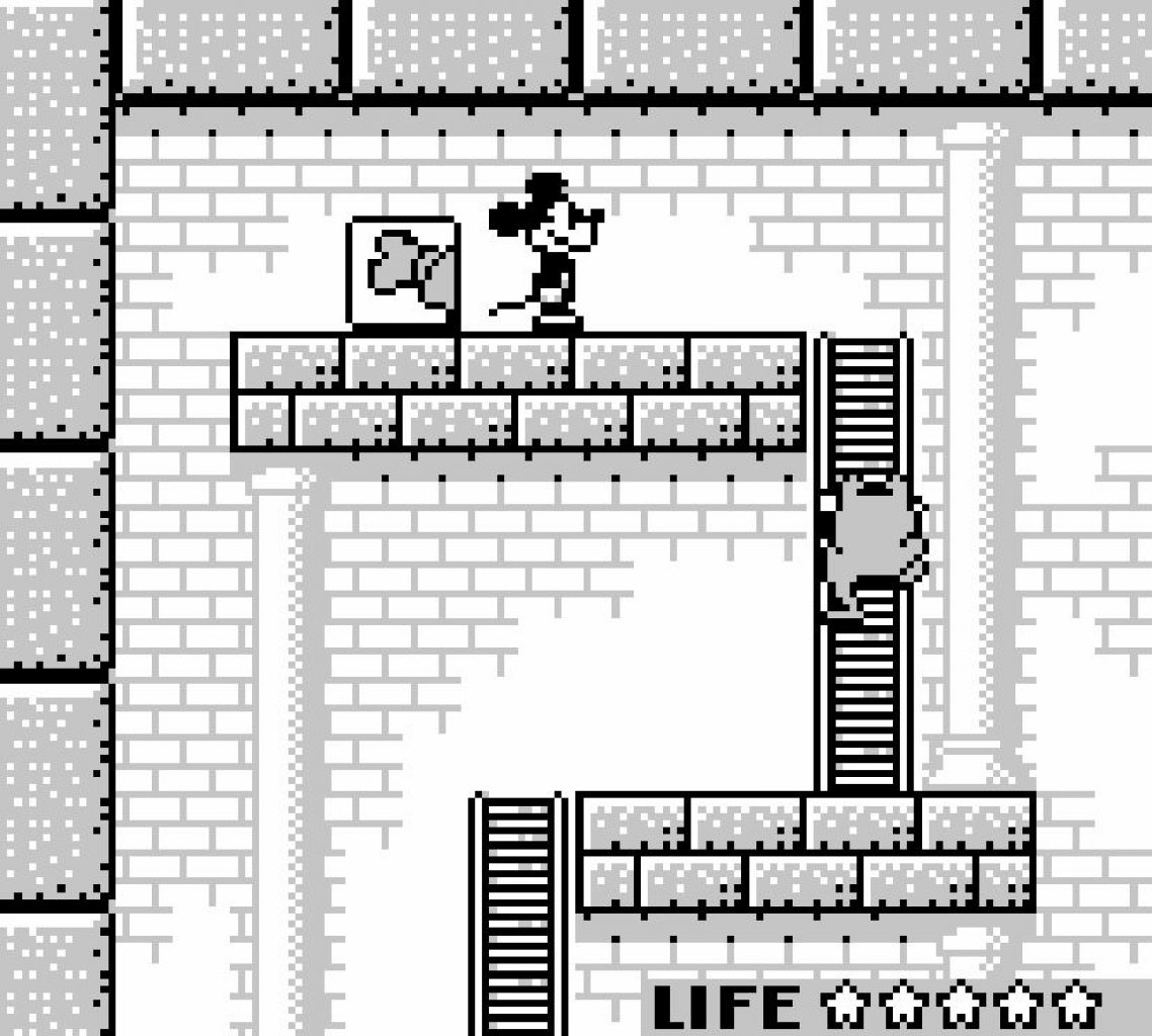 [10/08/2021] Im letzten der Kemco-Micky-Spiele haben die Gegner die Leiternutzung erlernt.