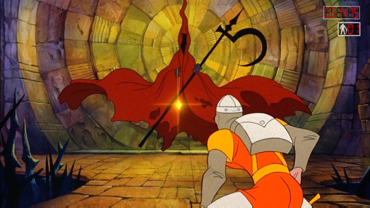 [30/08/2021] Dragon's Lair sieht aus wie ein Film, verlangt aber von uns, im passenden Moment den richtigen Knopf zu drücken, wenn wir jemals das Ende der Geschichte sehen wollen.