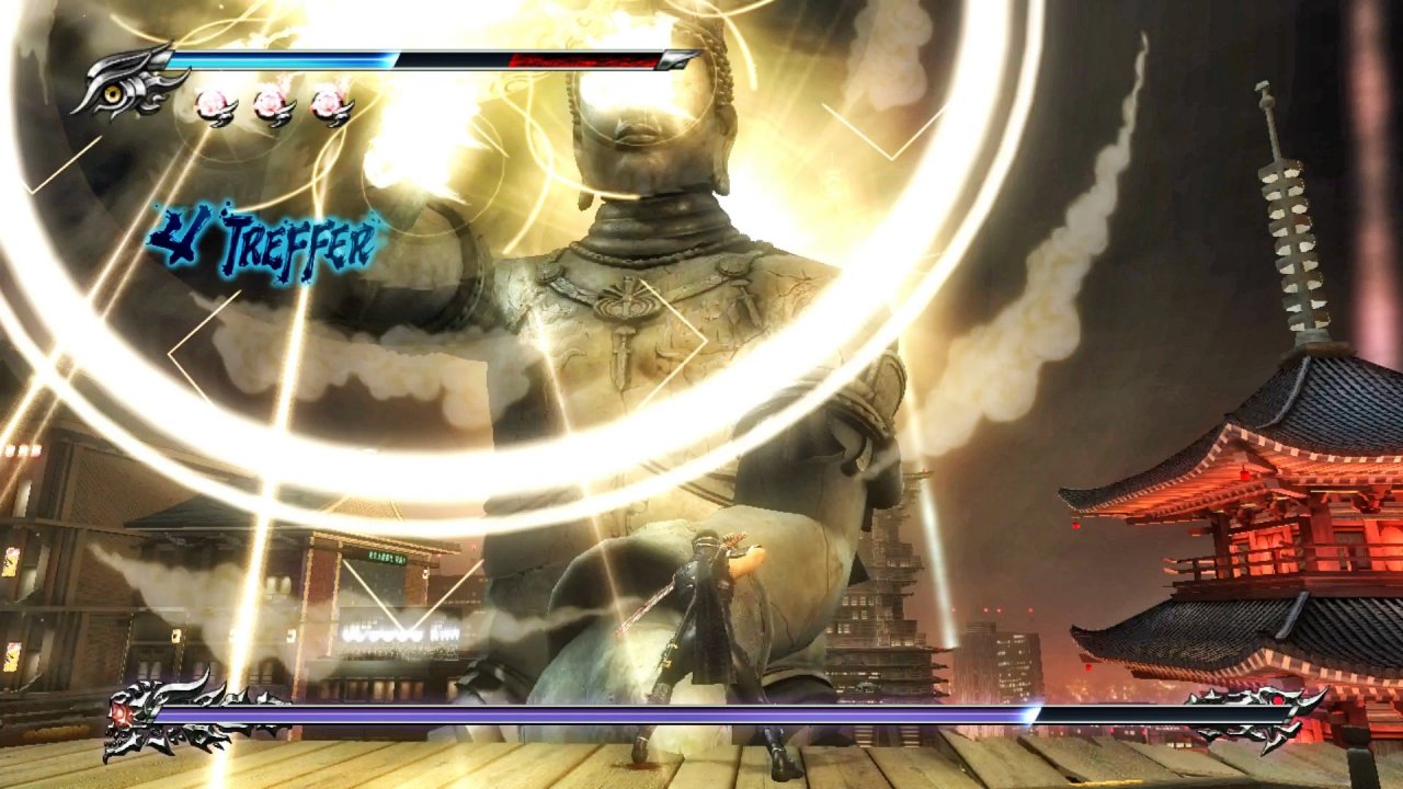 [06/08/2021] Zu einem waschechten Action-Game gehören natürlich auch himmelhohe, bedrohliche Bosse. Hier der allererste Obermotz aus Ninja Gaiden Sigma 2.