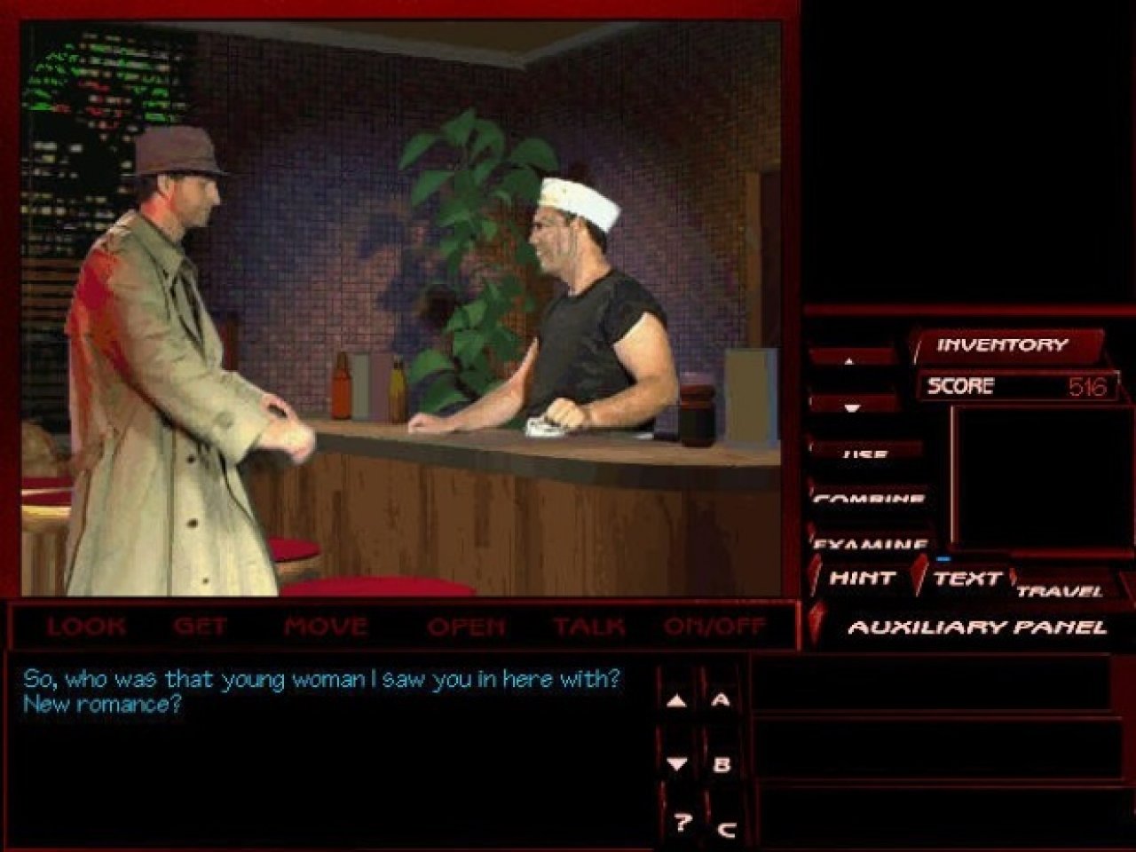 [30/08/2021] Die Tex-Murphy-Abenteuer bestechen dadurch, dass unser Lieblingsdetetktiv mittels greenscreen in das Spiel eingearbeitet ist.