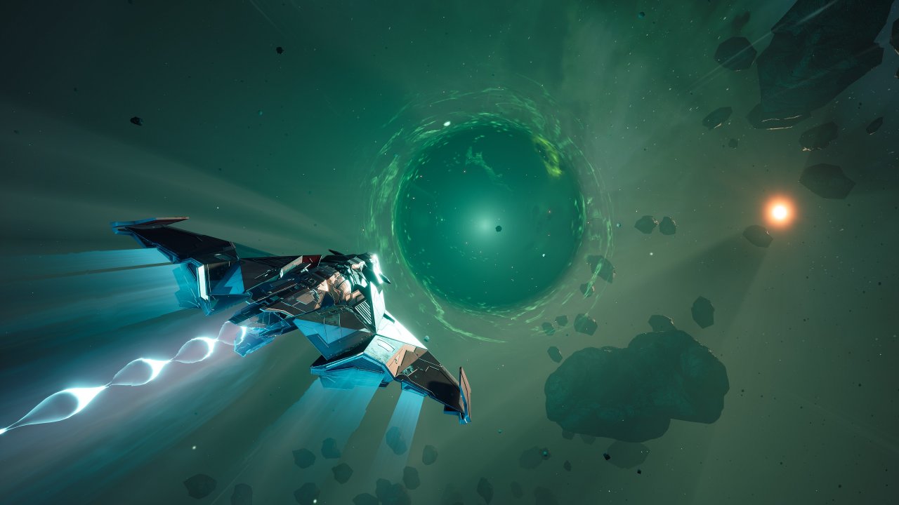 [22/09/2021] Beim Erkunden der Galaxie finden wir auch immer wieder geheimnisvolle Orte. Was es wohl mit diesem Wurmloch auf sich hat?