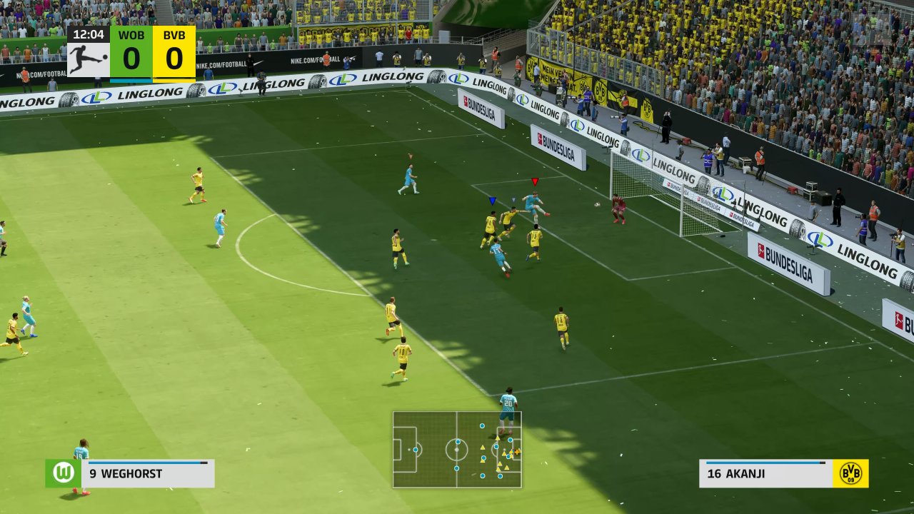 [27/09/2021] Flanken ergeben in FIFA 22 wieder Sinn. Füttert Spieler wie Wout Weghorst also gerne mit hohen Anspielen.