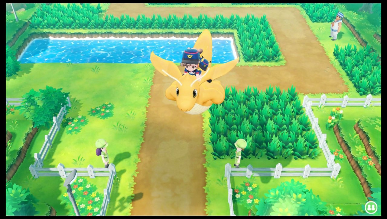 [27/10/2021] Das Feature der hinterherlaufenden beziehungsweise reitbaren Pokémon ist wohl das beste der neuen Features in Let’s Go. Mit einem eindrucksvollen Dragoran könnt ihr euch sogar hoch in die Lüfte schwingen.