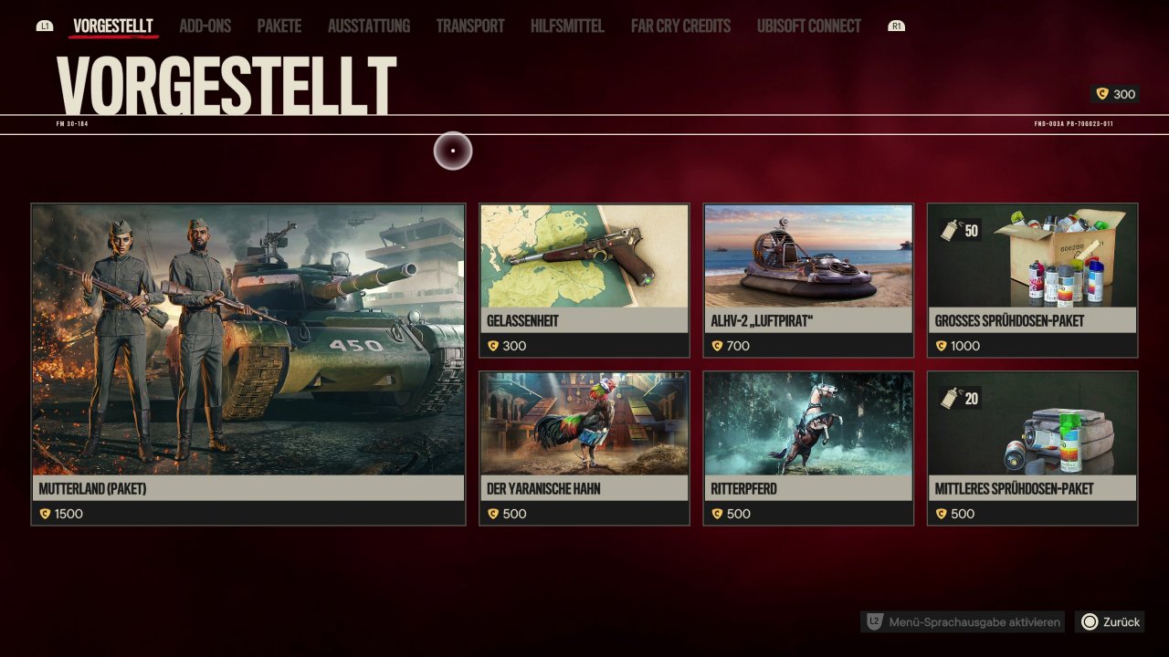 [06/10/2021] Im Ingame-Shop gibt es kosmetische Items, aber auch Waffen gegen Echtgeld zu kaufen.