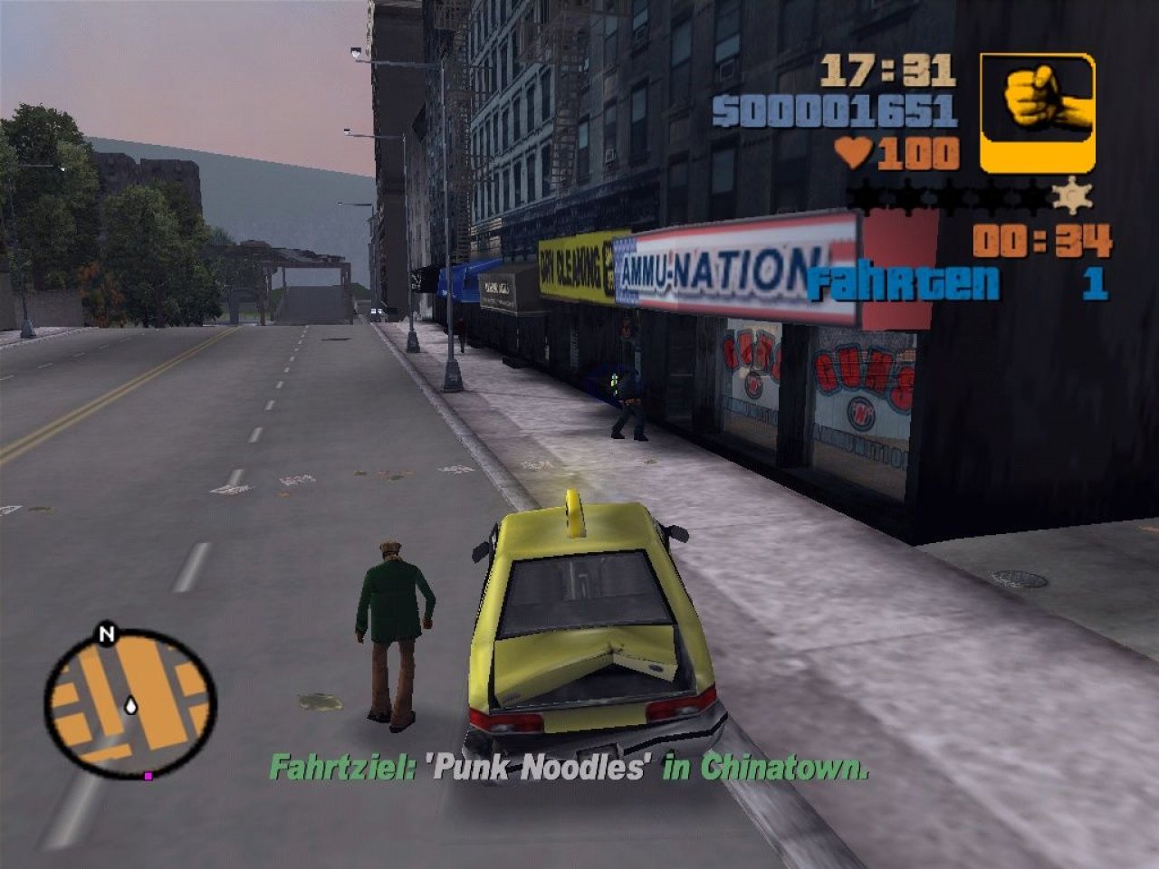 [28/10/2021] In GTA 3 gibt es auch Nebenjobs abseits der Hauptmissionen. Hier etwa verdient sich Protagonist Claude als Taxifahrer ein wenig Geld dazu. Das Minispiel griff das Konzept des Arcade-Klassikers Crazy Taxi gekonnt auf. &nbsp;