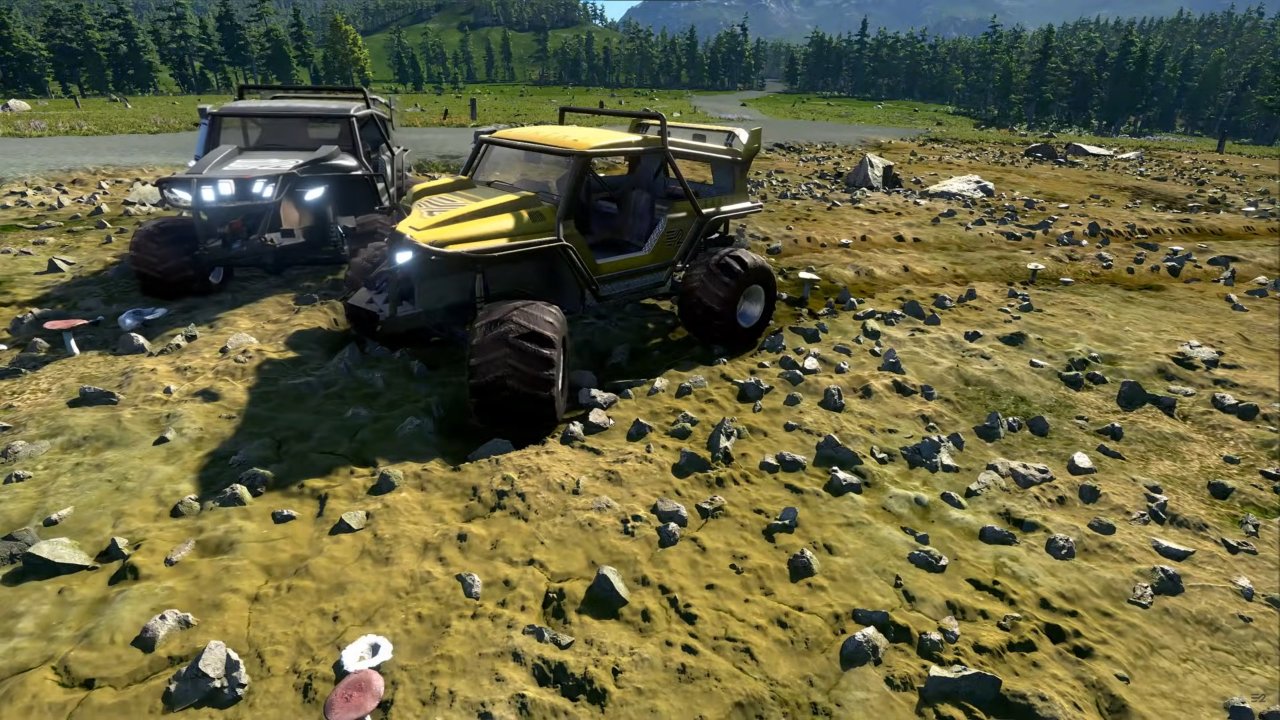 [12/11/2021] Der bizarre „Physiktest“ von Earth 2 zeigt Unity-Assets, die auf einer Unity-Weise umherfahren. Keine Spur von der versprochenen Ultra-Grafikengine.