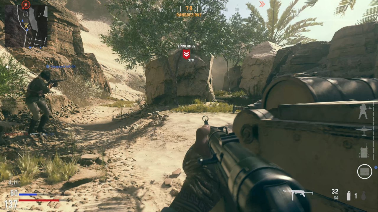 [04/11/2021] Auch im Multiplayer dürfen wir wieder mit klassischen Waffen wie der MP40 kämpfen.