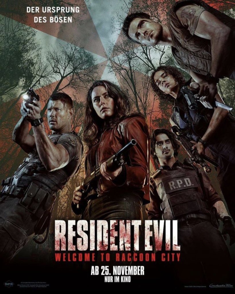 [25/11/2021] Resident Evil: Welcome to Raccoon City - Filmplakat