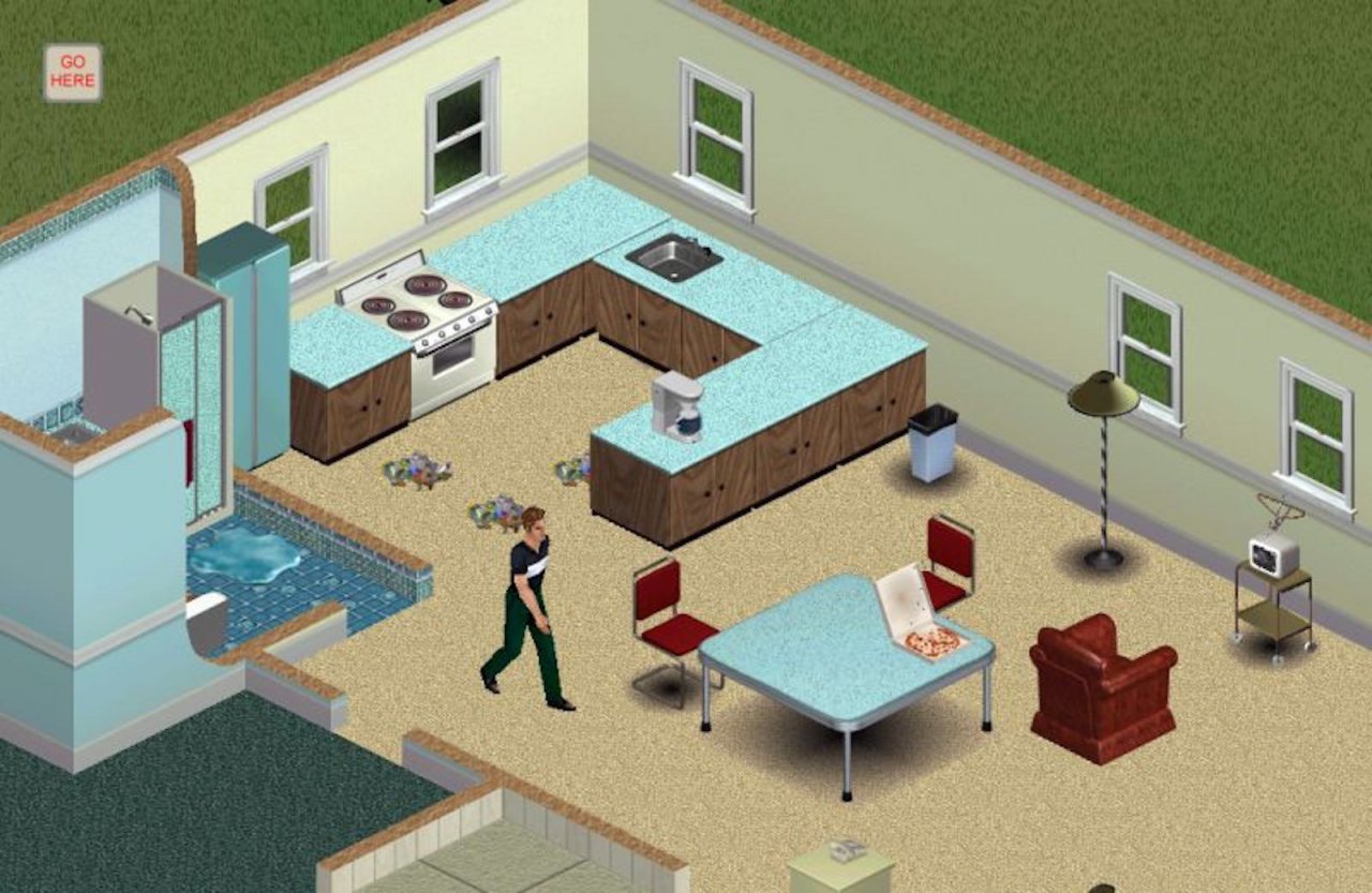 [10/12/2021] Duschen, aufräumen und dann beim Fernsehen Pizza futtern: Bei The Sims setzt Wright auf die Simulation des ganz normalen Alltags und begeistert damit Millionen.
