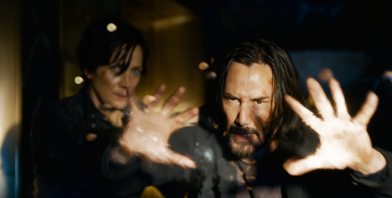 Keanu Reeves in Matrix 4.