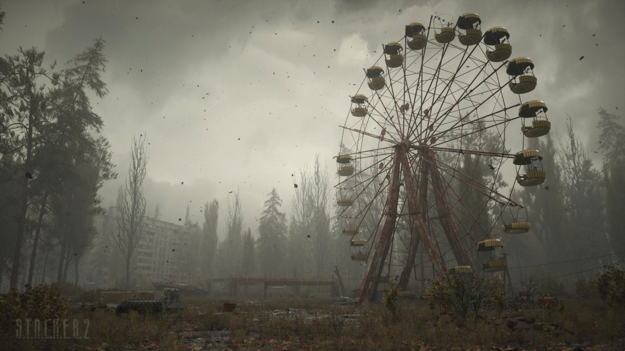 Ein Riesenrad in der verstrahlten Zone in Stalker 2