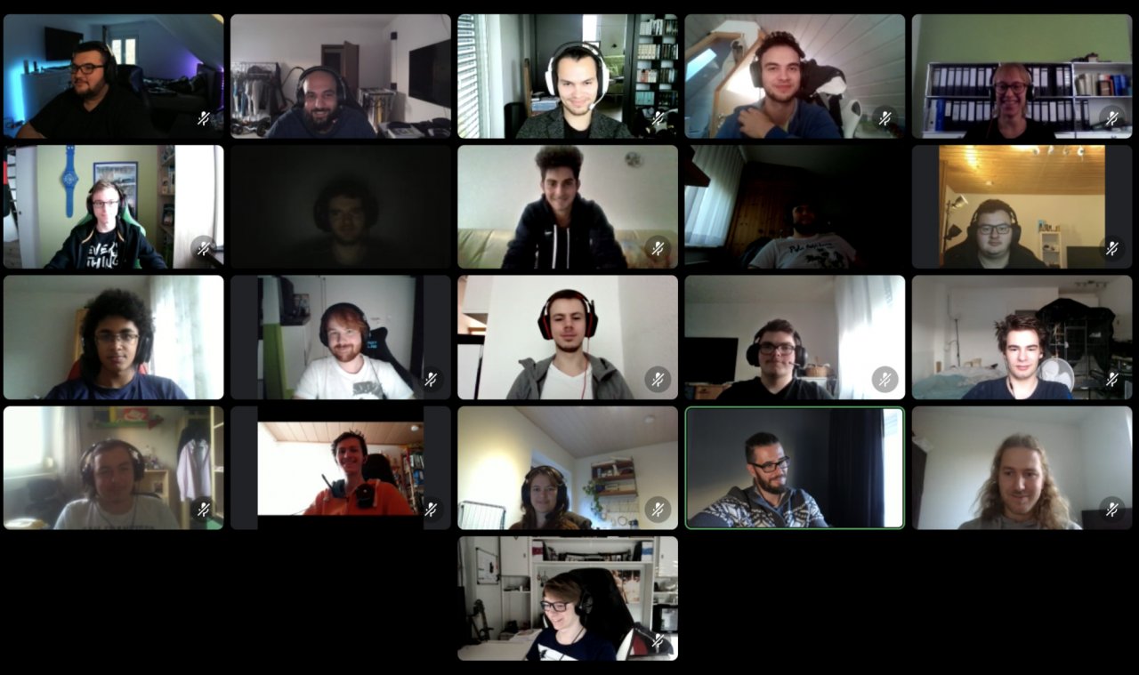 [02/12/2021] Das derzeitige Studio-Merkas-Team arbeitet an unterschiedlichen Kunden- und Studioprojekten.