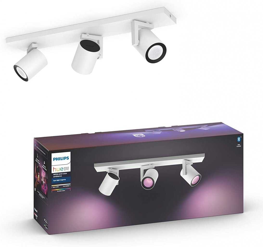 [28/01/2022] Philips Hue 3er Spot Argenta: Smarte LED Deckenleuchte jetzt 20% günstiger bei Amazon