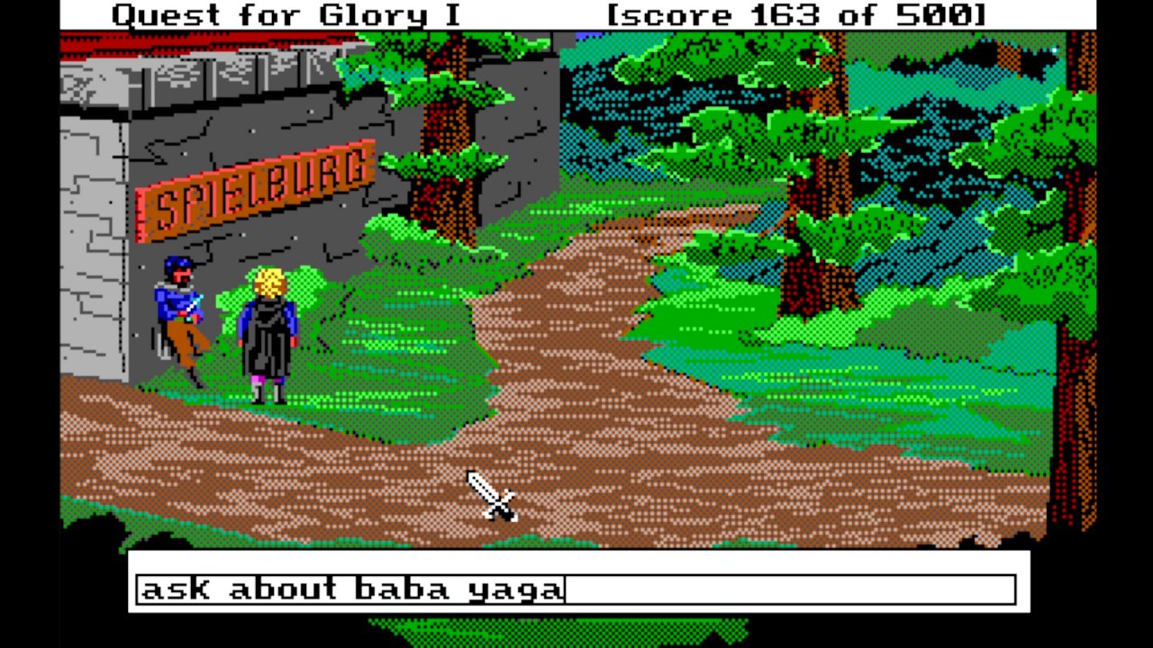 [05/01/2022] In der Originalversion von 1989 gebt ihr eure Befehle wie in einem Text-Adventure per Tastatur ein. (EGA-Version)