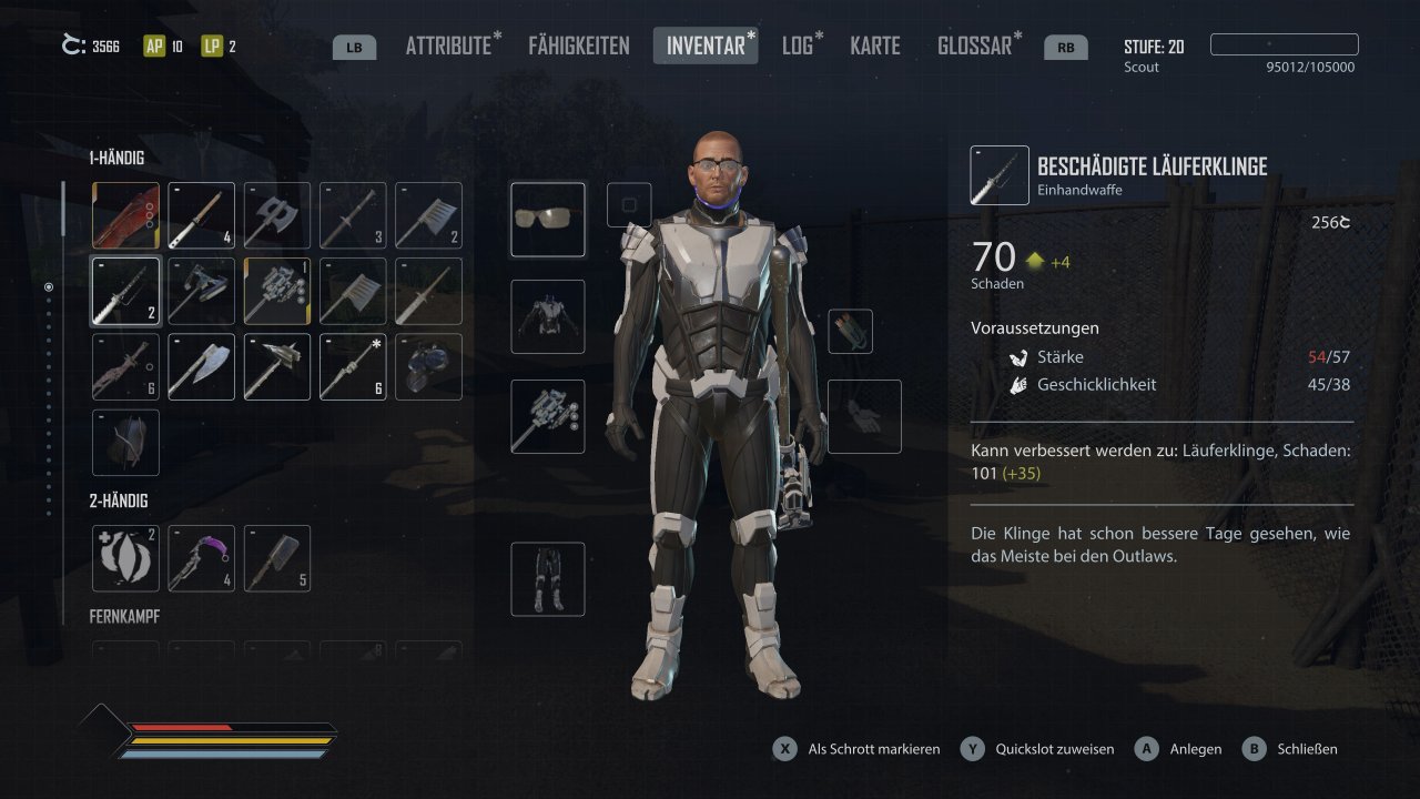 [23/02/2022] Beschädigte Waffen könnt ihr per Crafting-System mehrstufig aufwerten.&nbsp;