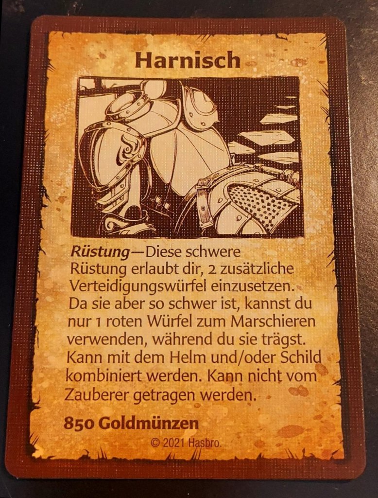 [22/02/2022] Ausrüstungskarten wie der Harnisch dürft ihr in die nächste Herausforderung mitnehmen.