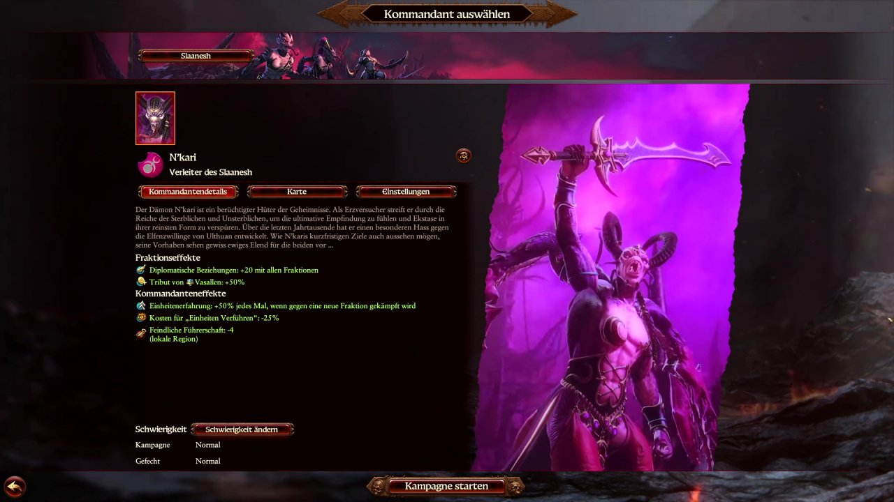 [14/02/2022] Dämon N'Kari gehört zu den Untergebenen von Slaanesh, einem der vier Chaosgötter von Total War: Warhammer 3. &nbsp;
