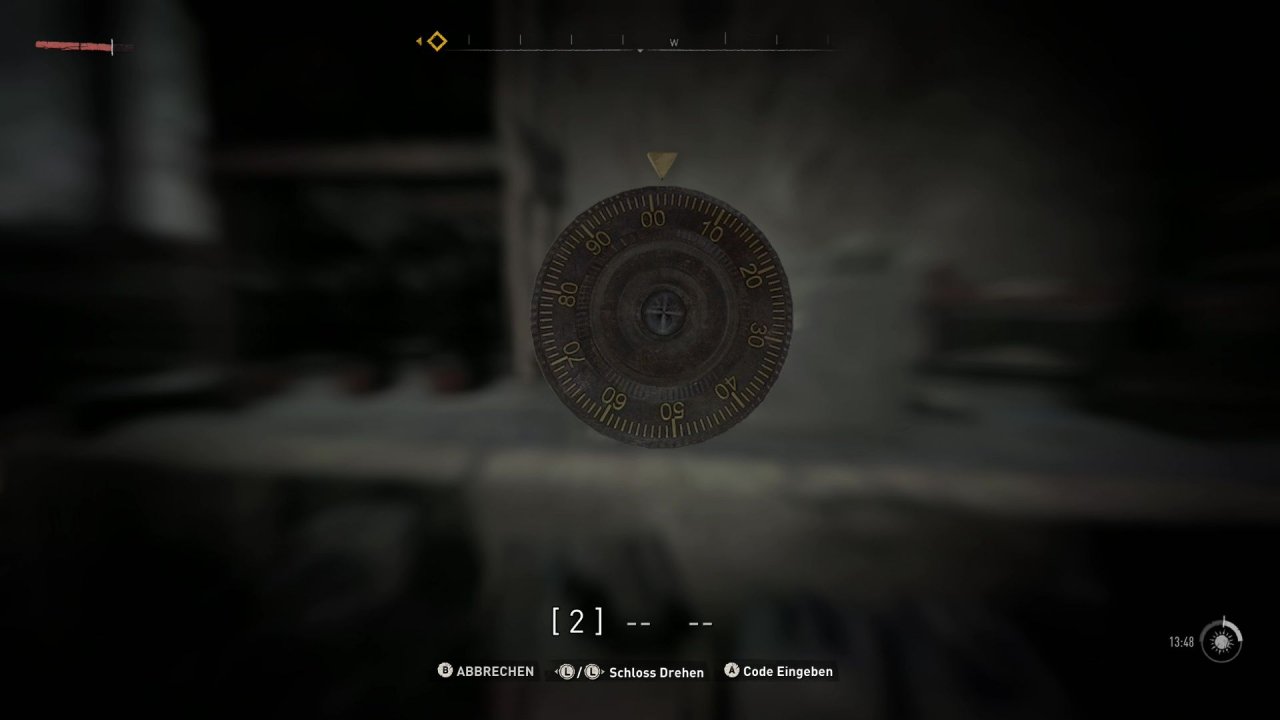 [08/02/2022] Per Drehregler gebt ihr hier die Codes ein.