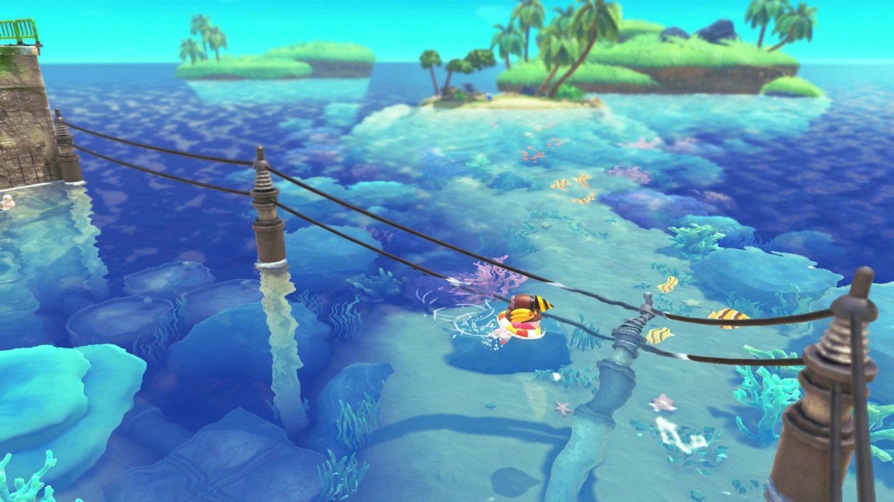 [25/03/2022] Kirby und das vergessene Land: Betoninseln: Rette die versteckten Waddle Dees (3/4). / Erreiche die Insel der Schätze.