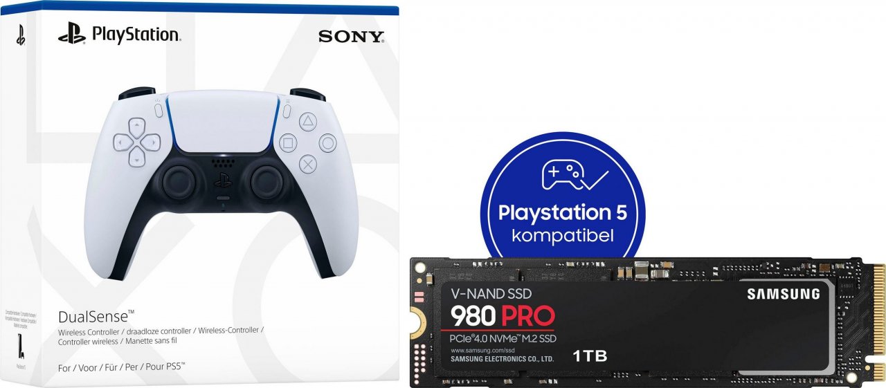 [08/03/2022] Neu: PS5 Bundle mit Dualsense Controller und PS5-kompatibler Top-SSD bei Otto.