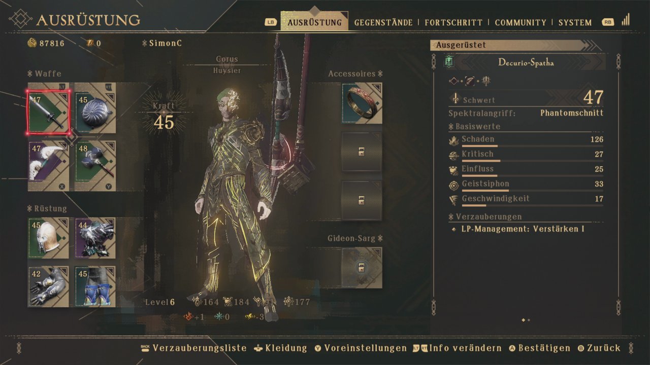 [10/03/2022] Unseren Recken können wir mit verschiedenen Waffen und Rüstungselementen ausstatten. Auch hier kann man extra zur Kasse gebeten werden. Dieses Outfit hier kostet zum Beispiel alleine bis zu 50 Euro auf Steam.