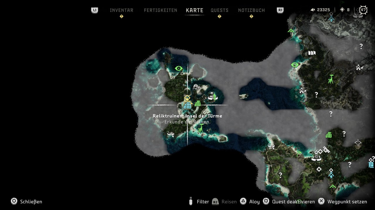 [09/03/2022] Auch ganz im Westen auf Landfall gibt es eine Reliktruine.