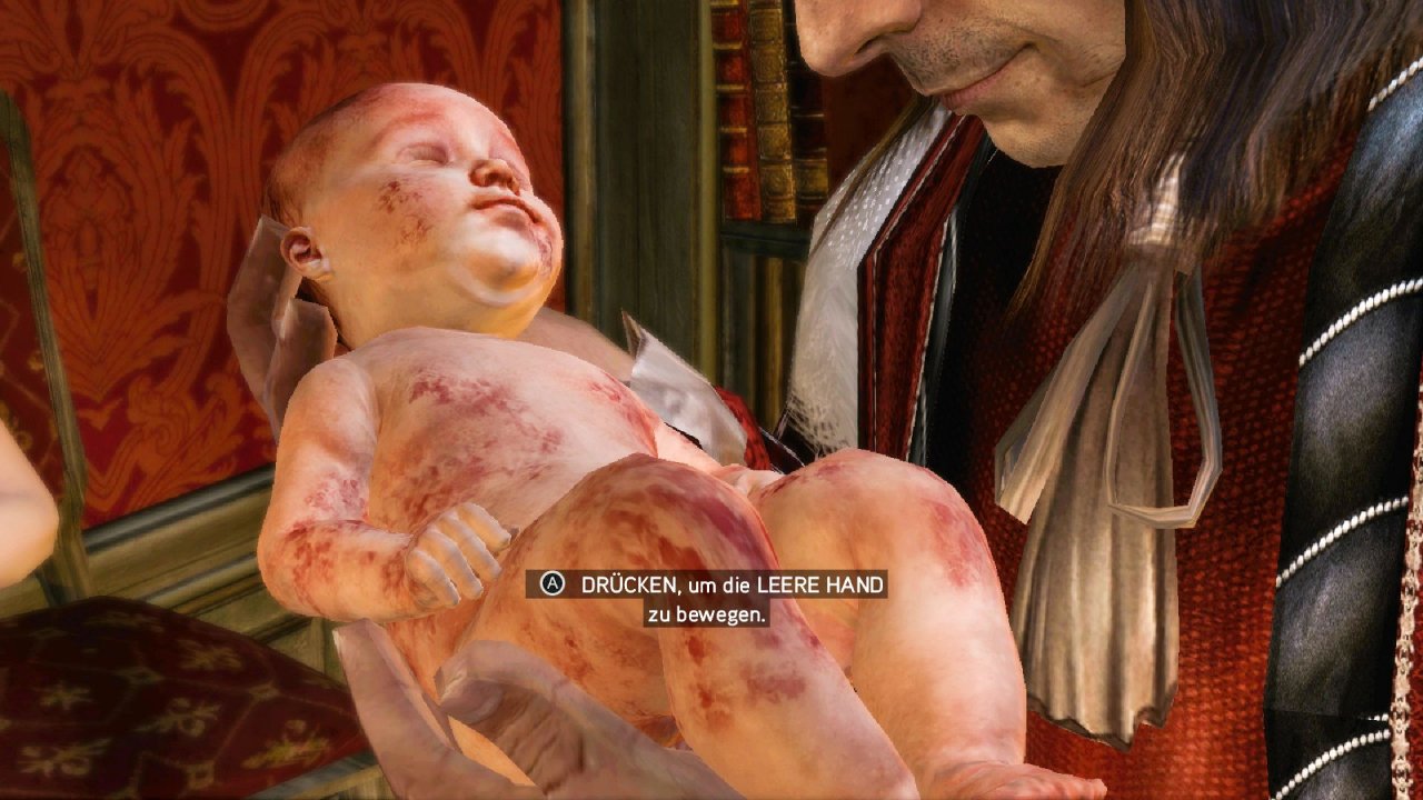 [08/04/2022] Der Start der Collection mit Assassin’s Creed 2 wartet mit einem ganz besonderen Tutorial auf, in dem euer Held gerade erst geboren wurde.