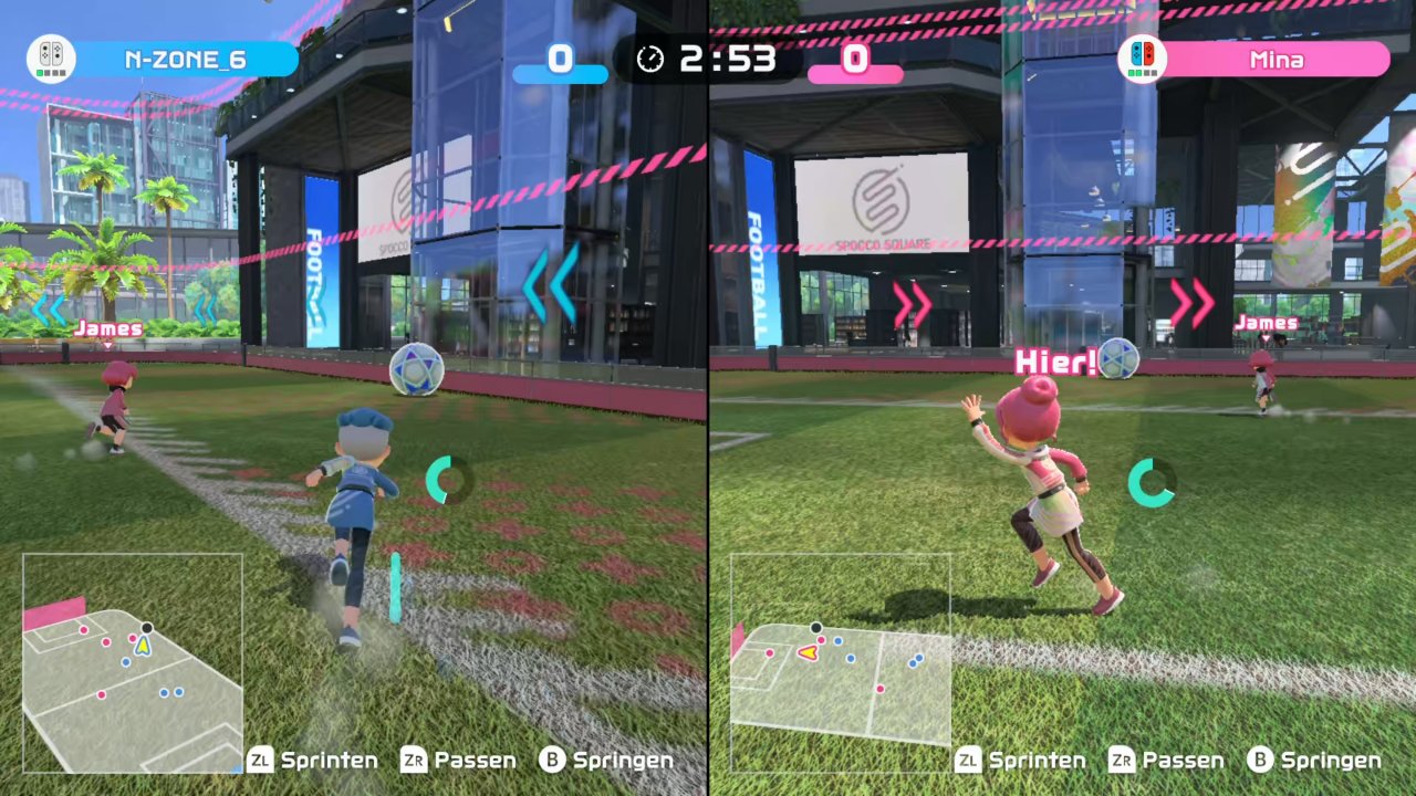 [27/04/2022] Fußball ist die Überraschung von Nintendo Switch Sports schlechthin. Der Modus ist am Anfang kompliziert, macht später aber viel Spaß.