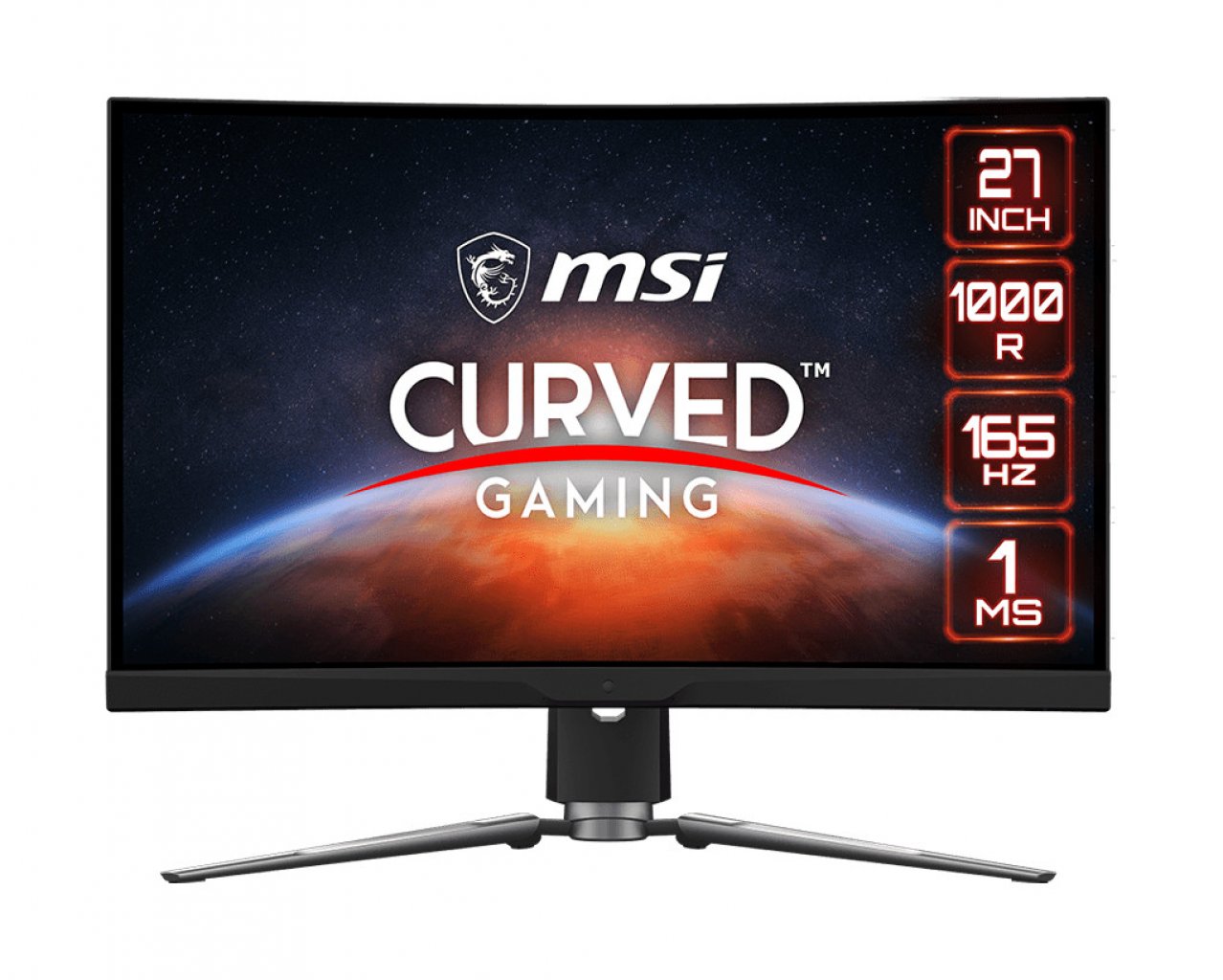 [17/06/2022] Der MSI MPG Artymis 273CQRDE hat ein Curved-Display, also einen gebogenen Bildschirm.